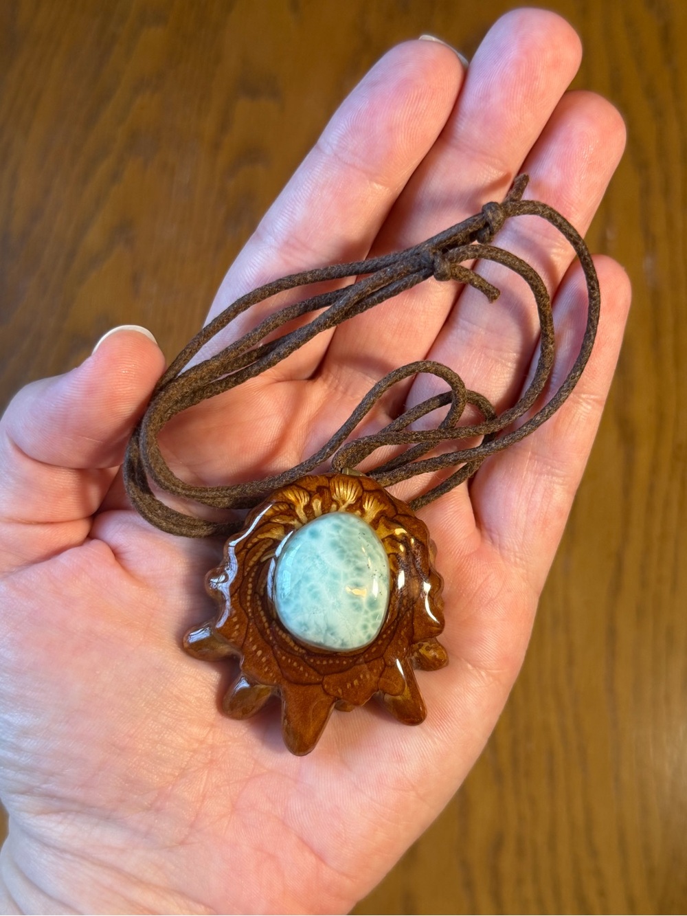 Larimar Third Eye Pinecone